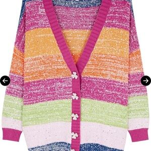 OLIVIA RUBIN Multicolor Striped Cardigan